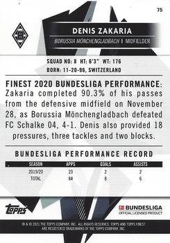 2020-21 Finest Bundesliga #75 Denis Zakaria Back