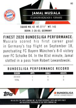 2020-21 Finest Bundesliga #82 Jamal Musiala Back