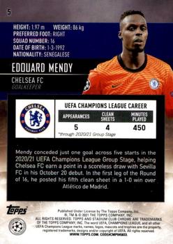 2020-21 Stadium Club Chrome UEFA Champions League #5 Edouard Mendy Back