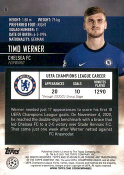 2020-21 Stadium Club Chrome UEFA Champions League #6 Timo Werner Back