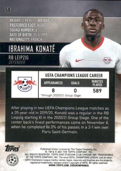 2020-21 Stadium Club Chrome UEFA Champions League #58 Ibrahima Konaté Back