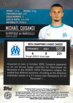 2020-21 Stadium Club Chrome UEFA Champions League #61 Michaël Cuisance Back