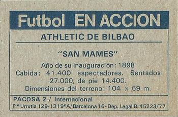 1977-78 Pacosa Futbol en Accion #NNO San Mames Stadium Back