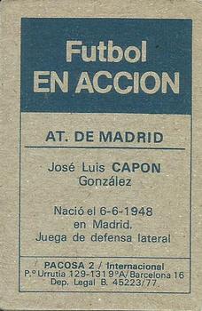 1977-78 Pacosa Futbol en Accion #NNO Capón Back