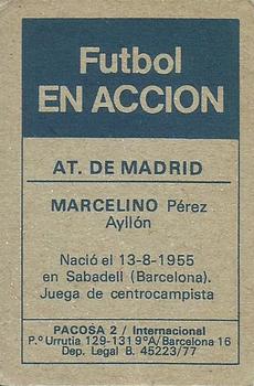 1977-78 Pacosa Futbol en Accion #NNO Marcelino Back