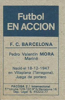 1977-78 Pacosa Futbol en Accion #NNO Mora Back