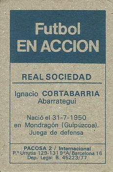 1977-78 Pacosa Futbol en Accion #NNO Cortabarría Back