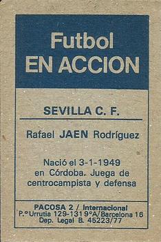 1977-78 Pacosa Futbol en Accion #NNO Jaén Back