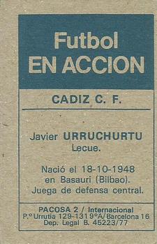 1977-78 Pacosa Futbol en Accion #NNO Urruchurtu Back