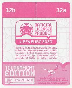 2021 Panini UEFA Euro 2020 Tournament Edition #32 Gianluigi Donnarumma / Francesco Acerbi Back