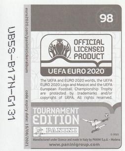 2021 Panini UEFA Euro 2020 Tournament Edition #98 Wales Back