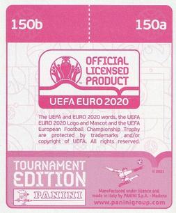 2021 Panini UEFA Euro 2020 Tournament Edition #150 Kasper Schmeichel / Andreas Christensen Back