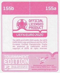 2021 Panini UEFA Euro 2020 Tournament Edition #155 Kasper Dolberg / Yussuf Poulsen Back