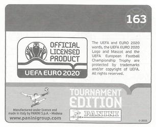 2021 Panini UEFA Euro 2020 Tournament Edition #163 Jens Stryger Larsen Back