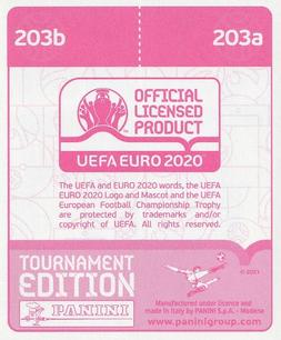 2021 Panini UEFA Euro 2020 Tournament Edition #203 Joel Pohjanpalo / Teemu Pukki Back