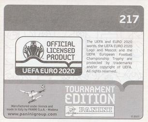 2021 Panini UEFA Euro 2020 Tournament Edition #217 Andrei Semenov Back