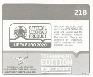 2021 Panini UEFA Euro 2020 Tournament Edition #218 Zelimkhan Bakaev Back