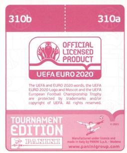 2021 Panini UEFA Euro 2020 Tournament Edition #310 Stole Dimitrievski / Visar Musliu Back