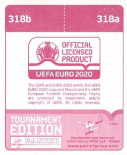 2021 Panini UEFA Euro 2020 Tournament Edition #318 Ilya Zabarnyi / Viktor Kovalenko Back