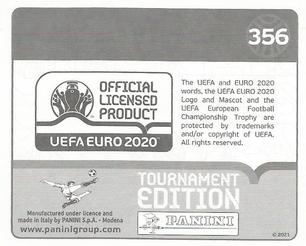 2021 Panini UEFA Euro 2020 Tournament Edition #356 Šime Vrsaljko Back