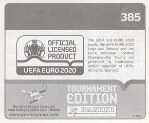 2021 Panini UEFA Euro 2020 Tournament Edition #385 Ondřej Čelůstka Back