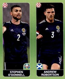 2021 Panini UEFA Euro 2020 Tournament Edition #429 Stephen O'Donnell / Andrew Robertson Front