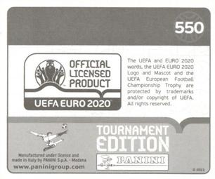 2021 Panini UEFA Euro 2020 Tournament Edition #550 Marcus Danielson Back