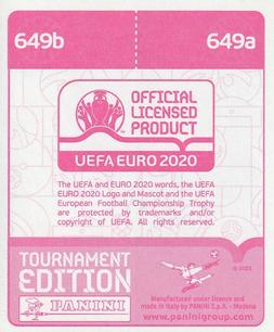 2021 Panini UEFA Euro 2020 Tournament Edition #649 Zsolt Kalmár / Ádám Nagy Back