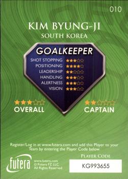 2009-10 Futera World Football Online Series 1 #10 Kim Byung-Ji Back