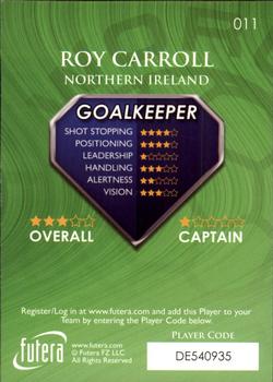 2009-10 Futera World Football Online Series 1 #11 Roy Carroll Back