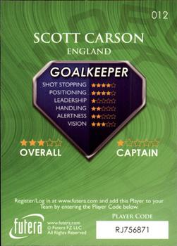 2009-10 Futera World Football Online Series 1 #12 Scott Carson Back
