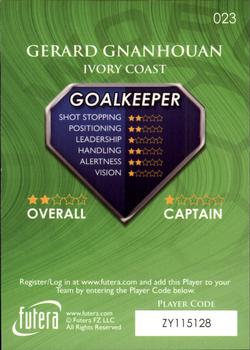 2009-10 Futera World Football Online Series 1 #23 Gerard Gnanhouan Back