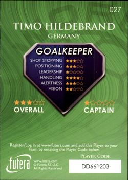 2009-10 Futera World Football Online Series 1 #27 Timo Hildebrand Back