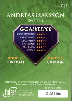 2009-10 Futera World Football Online Series 1 #29 Andreas Isaksson Back