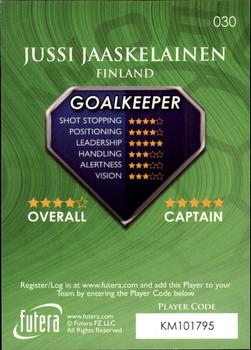 2009-10 Futera World Football Online Series 1 #30 Jussi Jaaskelainen Back