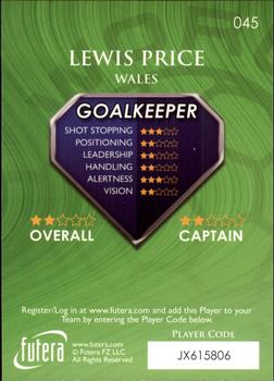 2009-10 Futera World Football Online Series 1 #45 Lewis Price Back