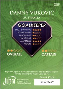 2009-10 Futera World Football Online Series 1 #59 Danny Vukovic Back