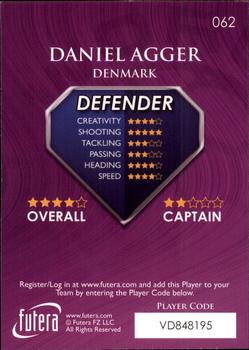 2009-10 Futera World Football Online Series 1 #62 Daniel Agger Back