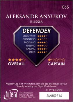 2009-10 Futera World Football Online Series 1 #65 Aleksandr Anyukov Back