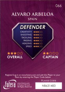 2009-10 Futera World Football Online Series 1 #66 Alvaro Arbeloa Back