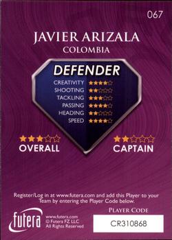 2009-10 Futera World Football Online Series 1 #67 Javier Arizala Back