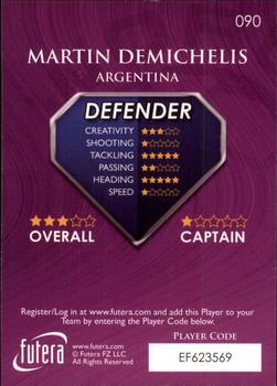 2009-10 Futera World Football Online Series 1 #90 Martin Demichelis Back
