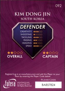 2009-10 Futera World Football Online Series 1 #92 Kim Dong-jin Back