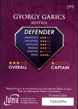 2009-10 Futera World Football Online Series 1 #99 Gyorgy Garics Back