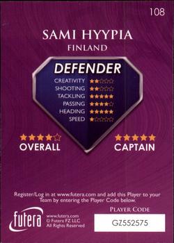 2009-10 Futera World Football Online Series 1 #108 Sami Hyypia Back
