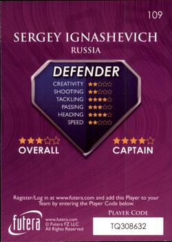 2009-10 Futera World Football Online Series 1 #109 Sergei Ignashevich Back