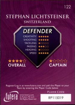 2009-10 Futera World Football Online Series 1 #122 Stephan Lichtsteiner Back