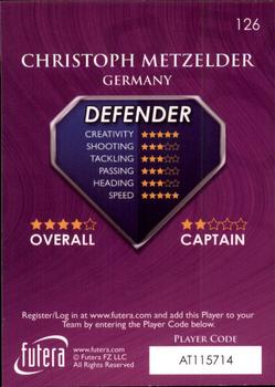 2009-10 Futera World Football Online Series 1 #126 Christoph Metzelder Back