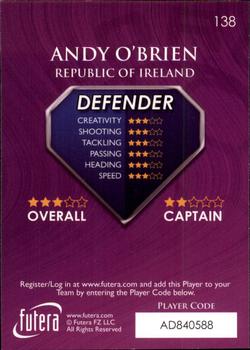 2009-10 Futera World Football Online Series 1 #138 Andy O'Brien Back