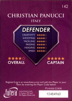 2009-10 Futera World Football Online Series 1 #142 Christian Panucci Back